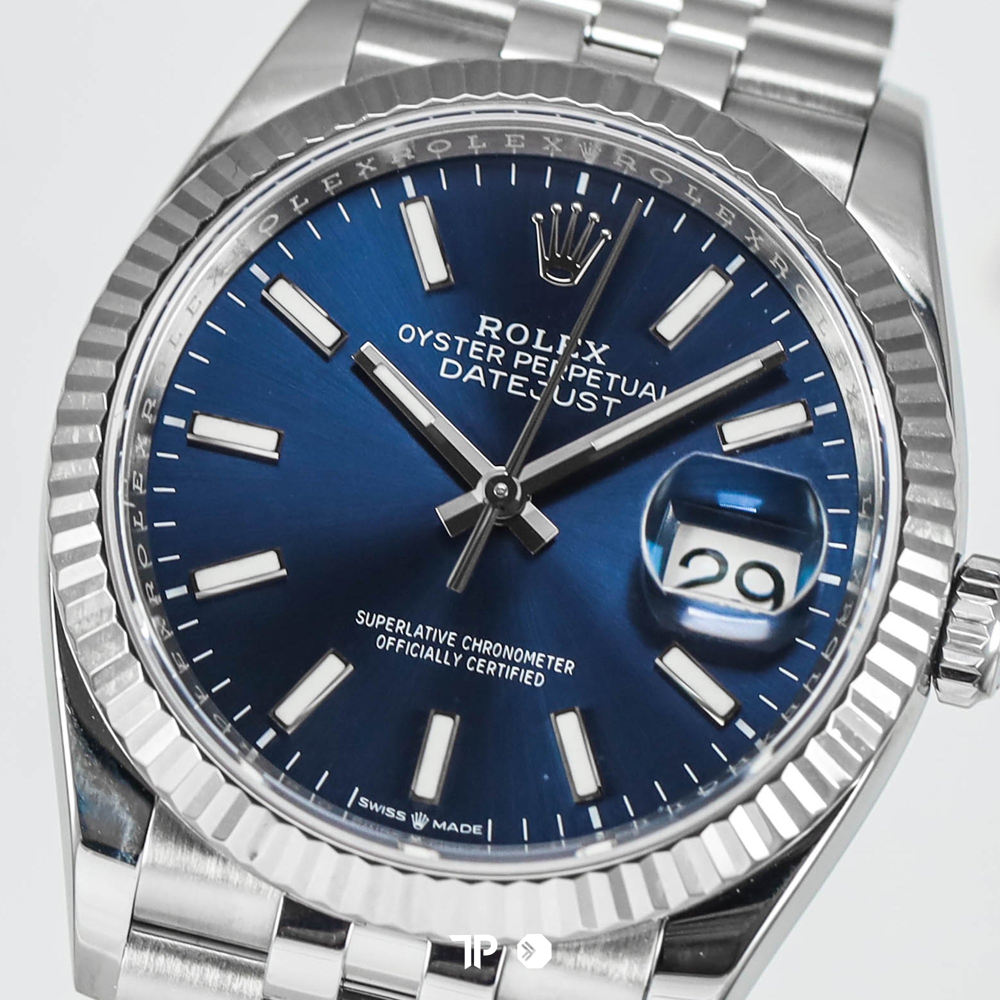 Datejust 36 Blue Fluted Bezel Jubilee (2024)