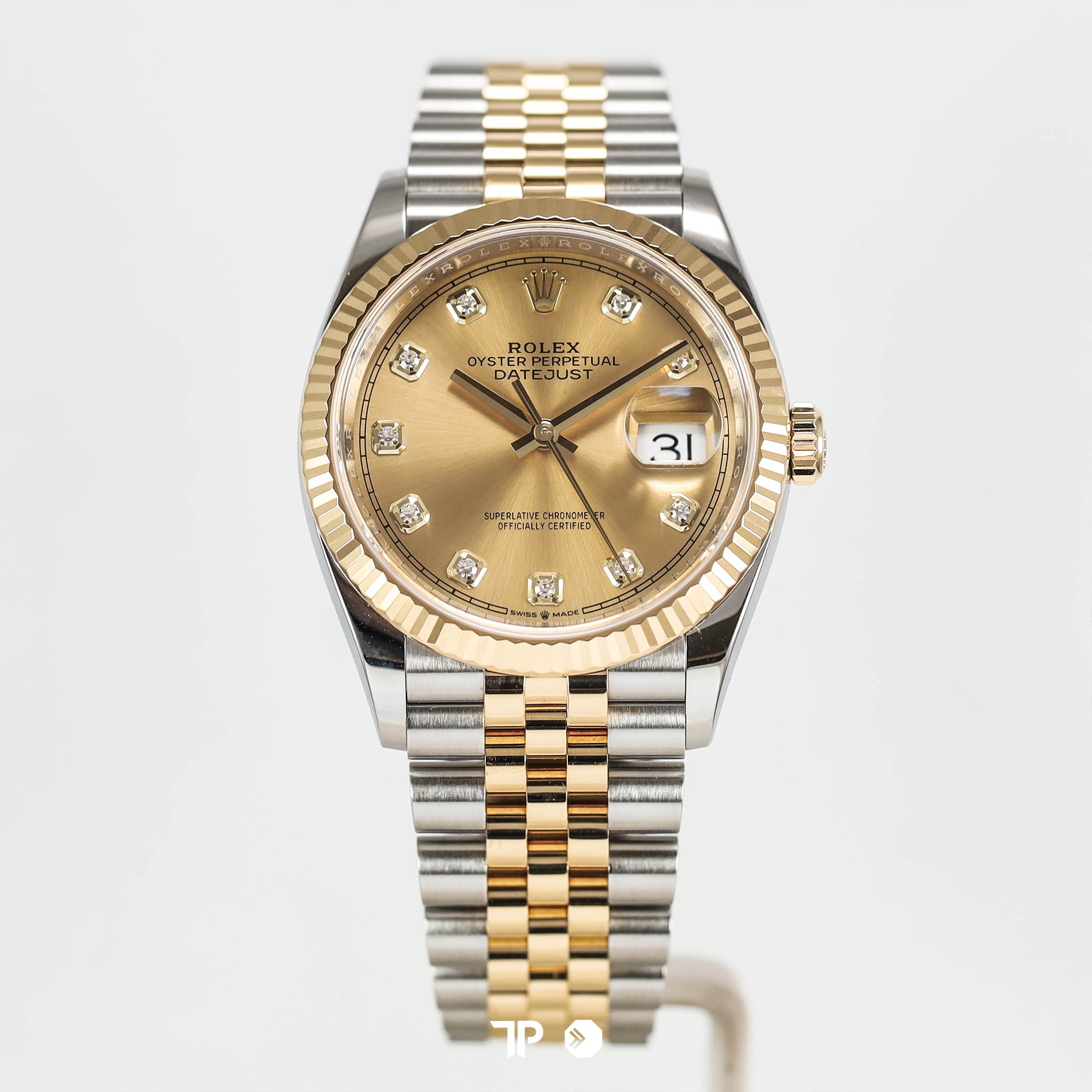 Datejust 36 Champagne Yellow Gold Jubilee Diamond (2019)