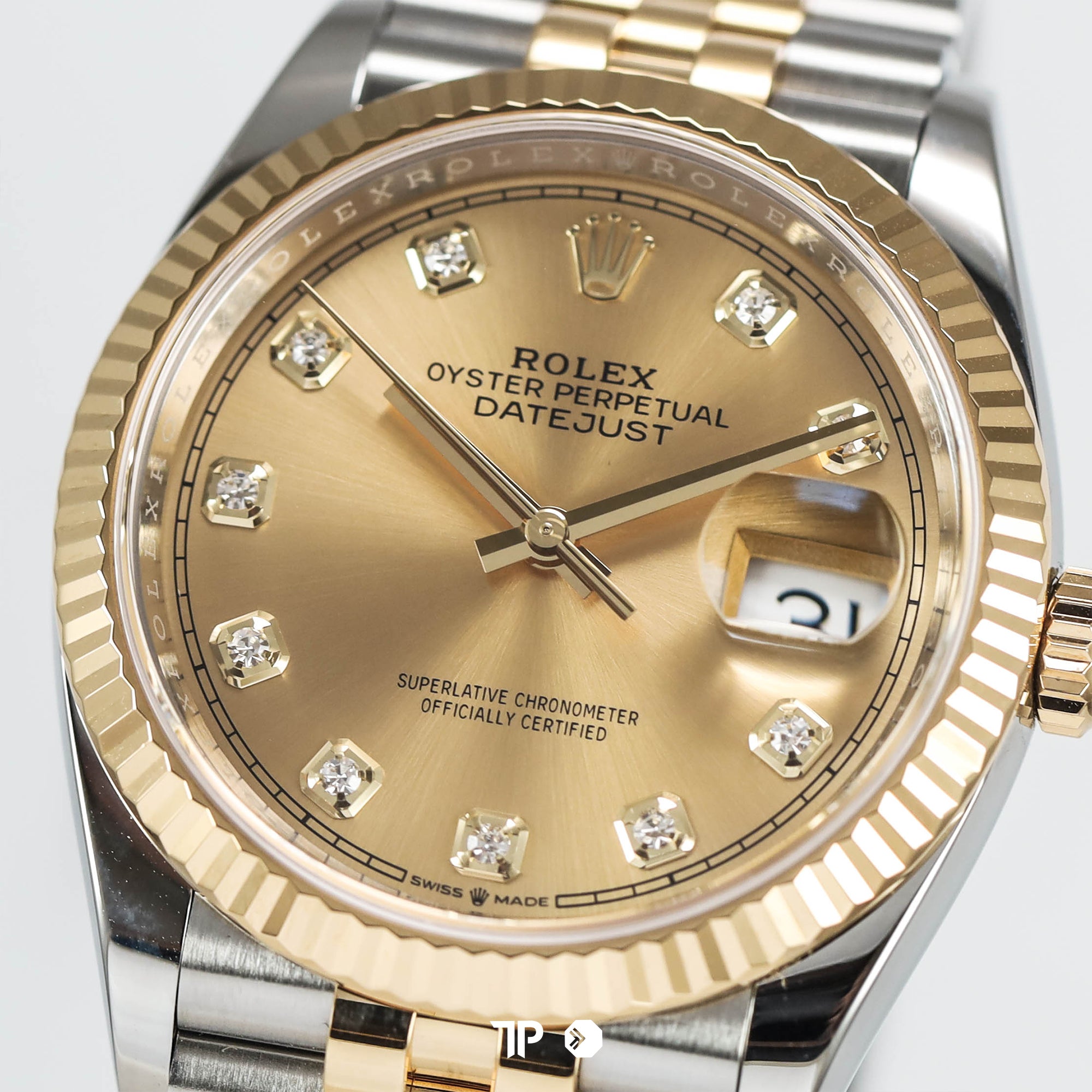 Datejust 36 Champagne Yellow Gold Jubilee Diamond (2019)