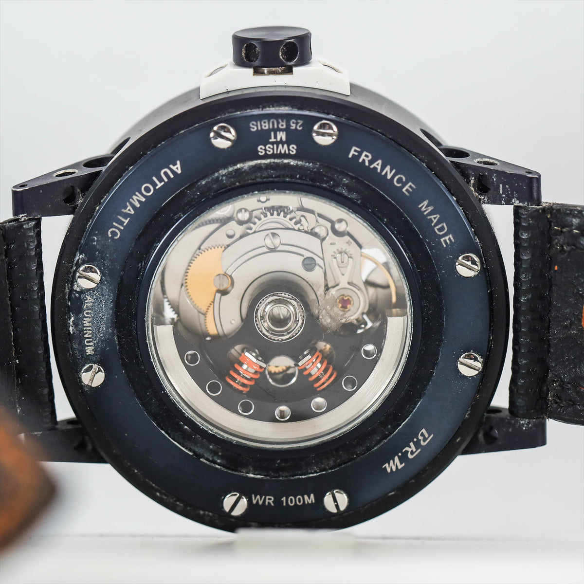 Racing V6-44 Steel Black Pvd Orange Sport Skeleton Dial 44mm (2017)