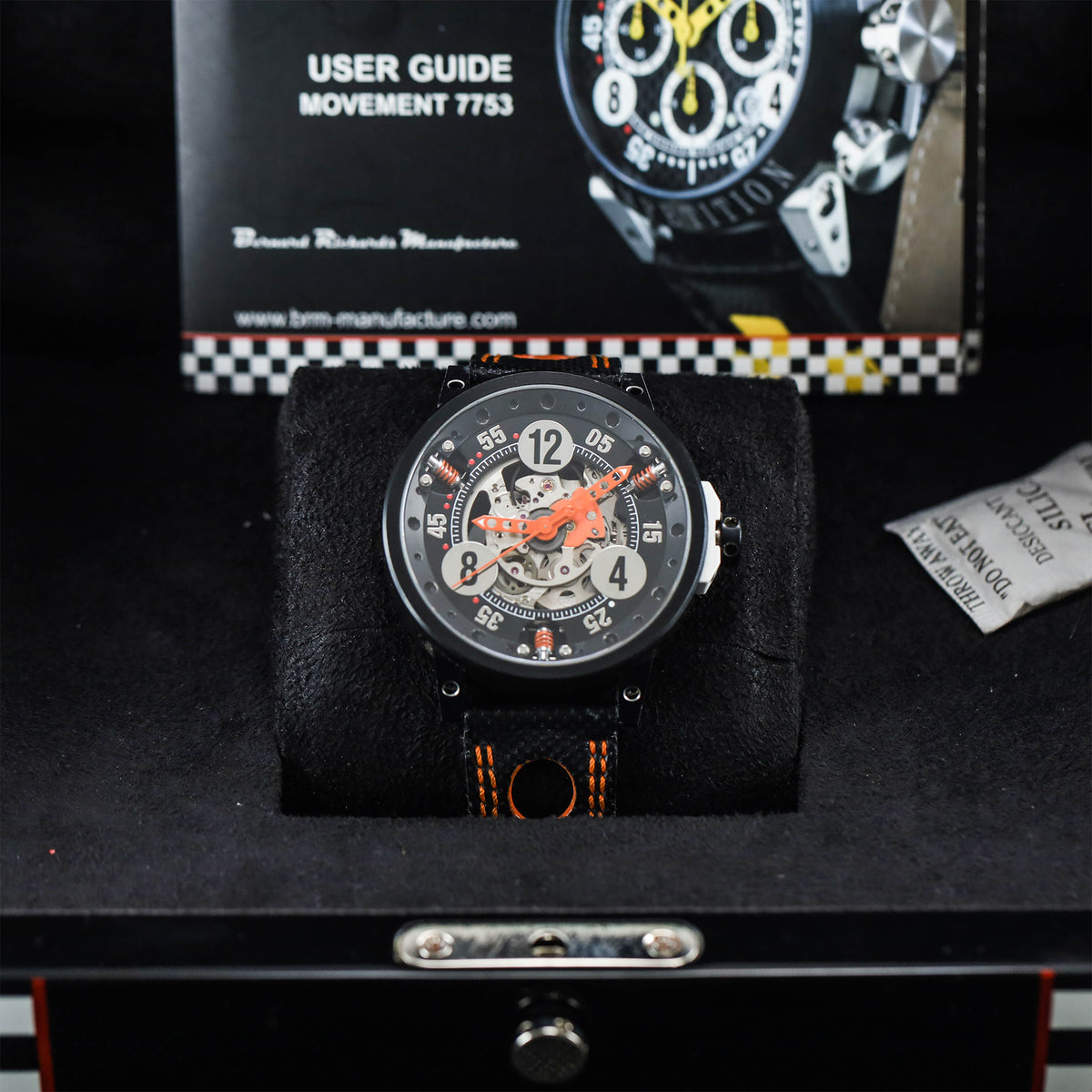 Racing V6-44 Steel Black Pvd Orange Sport Skeleton Dial 44mm (2017)