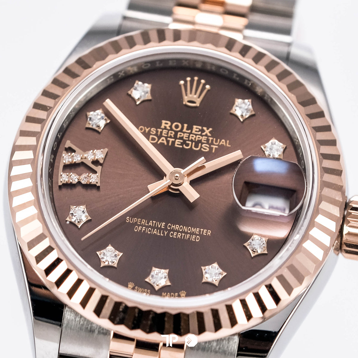Datejust 28 Two Tone Rose Gold Choco Dial Diamond Star & Diamond on IX NEW(2026)