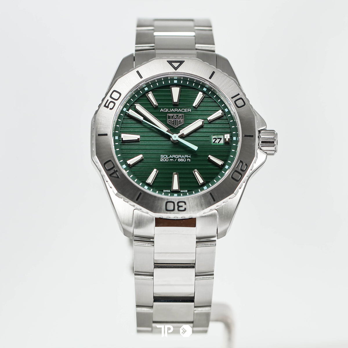 Aquaracer Professional 200 Solargraph Green Sunray Bracelet 40mm NEW(2026)