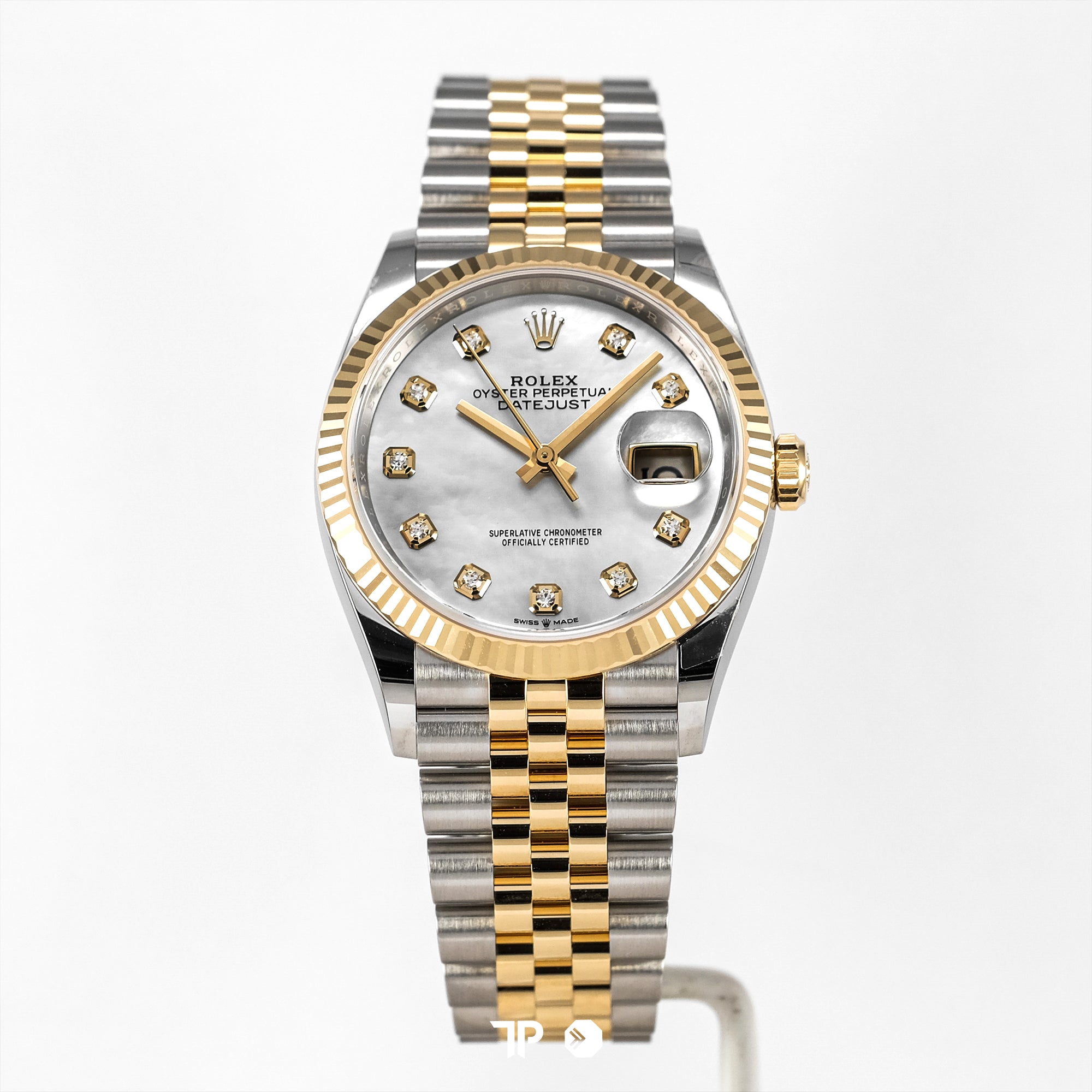 Datejust 36 White MOP Dial Two Tone Yellow Gold Jubilee NEW(2026)
