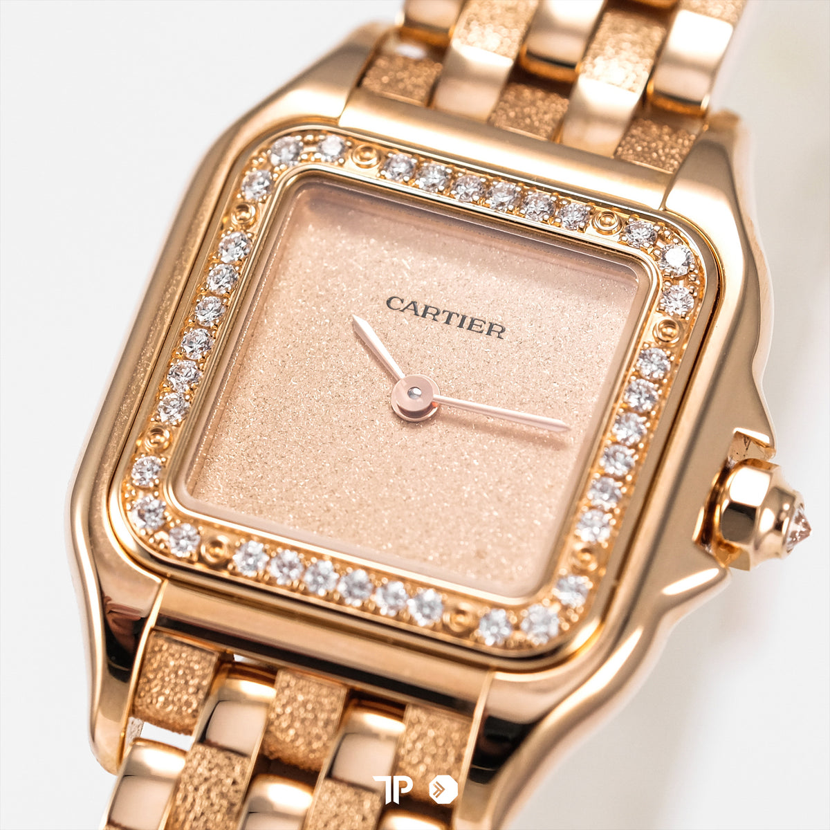Panthere De Cartier Watch Small Size Rose Gold Diamond Bezel (NEW 2026)