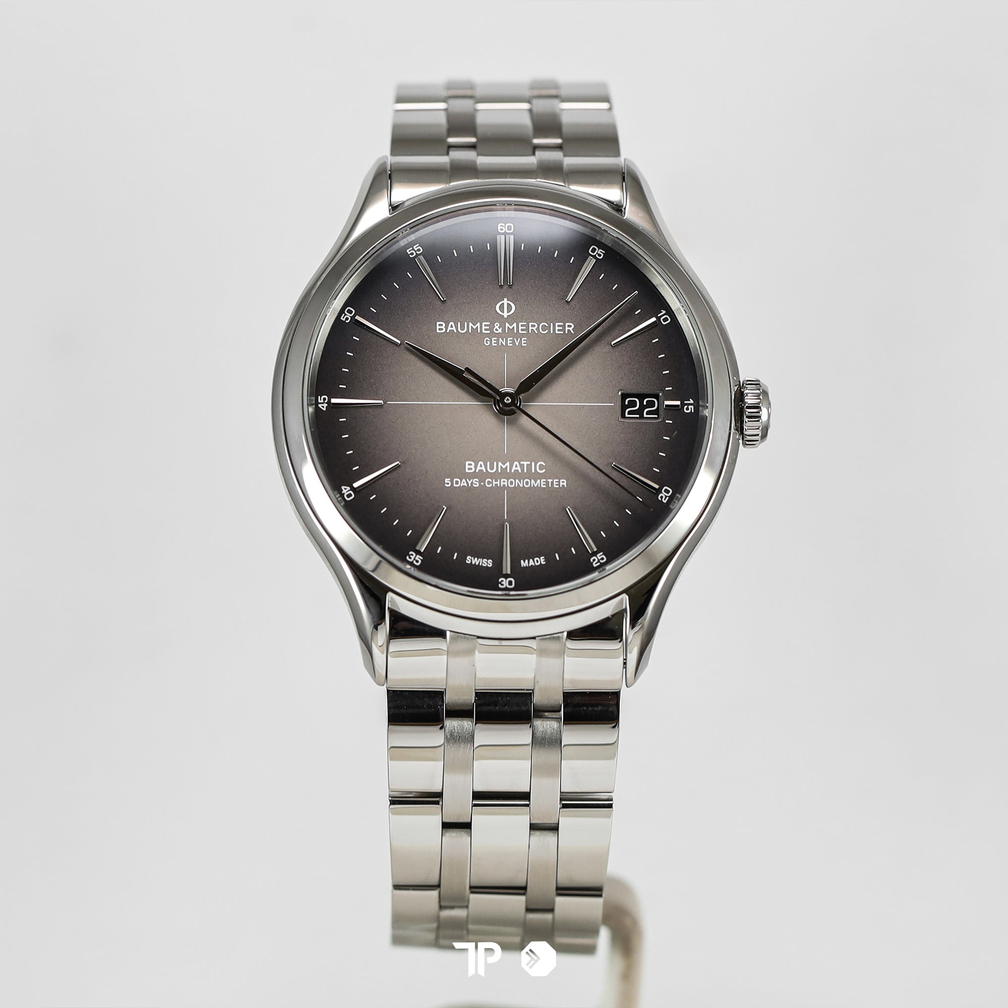 Clifton Baumatic Grey Dial Bracelet 40mm