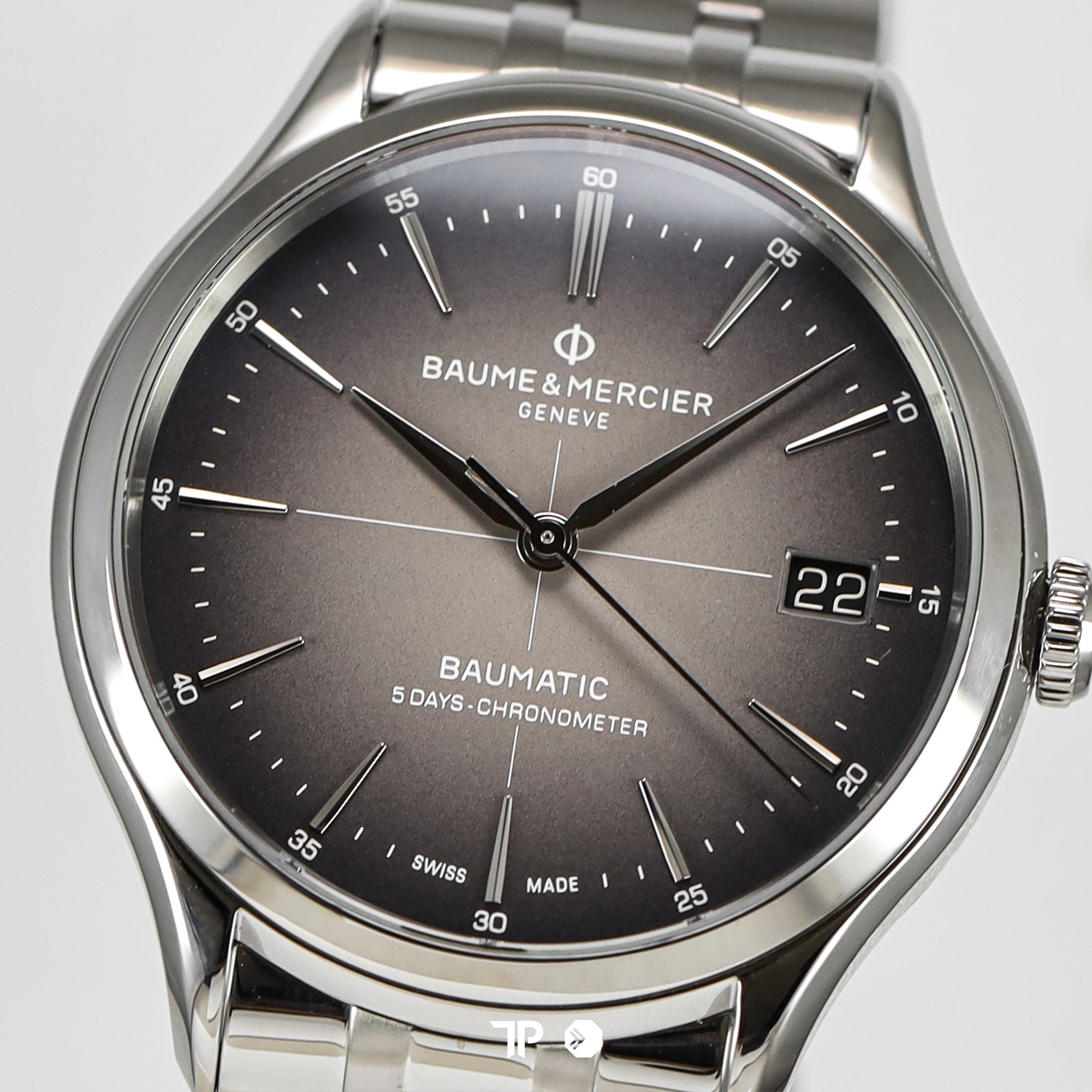 Clifton Baumatic Grey Dial Bracelet 40mm