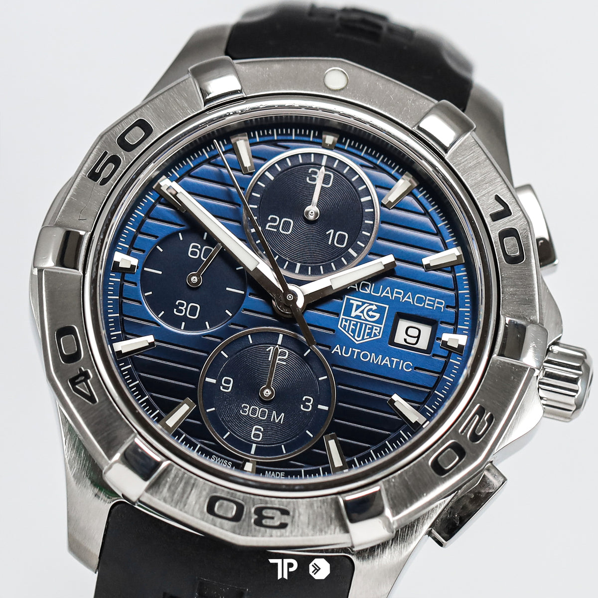 Aquaracer 300M Calibre 16 Automatic Chronograph Blue Dial 43mm