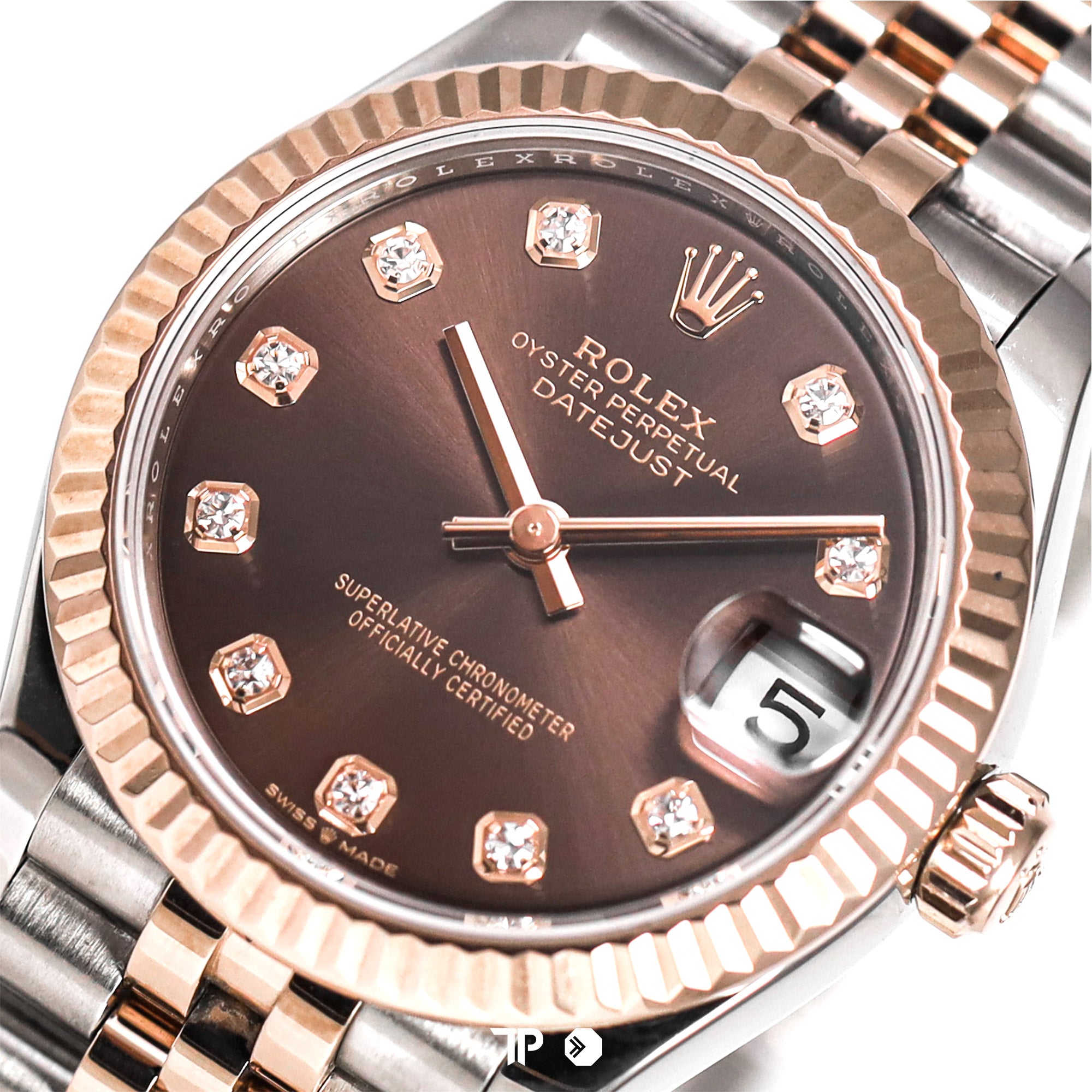 Datejust 31 Choco Diamond Two Tone Rose Gold (2022)