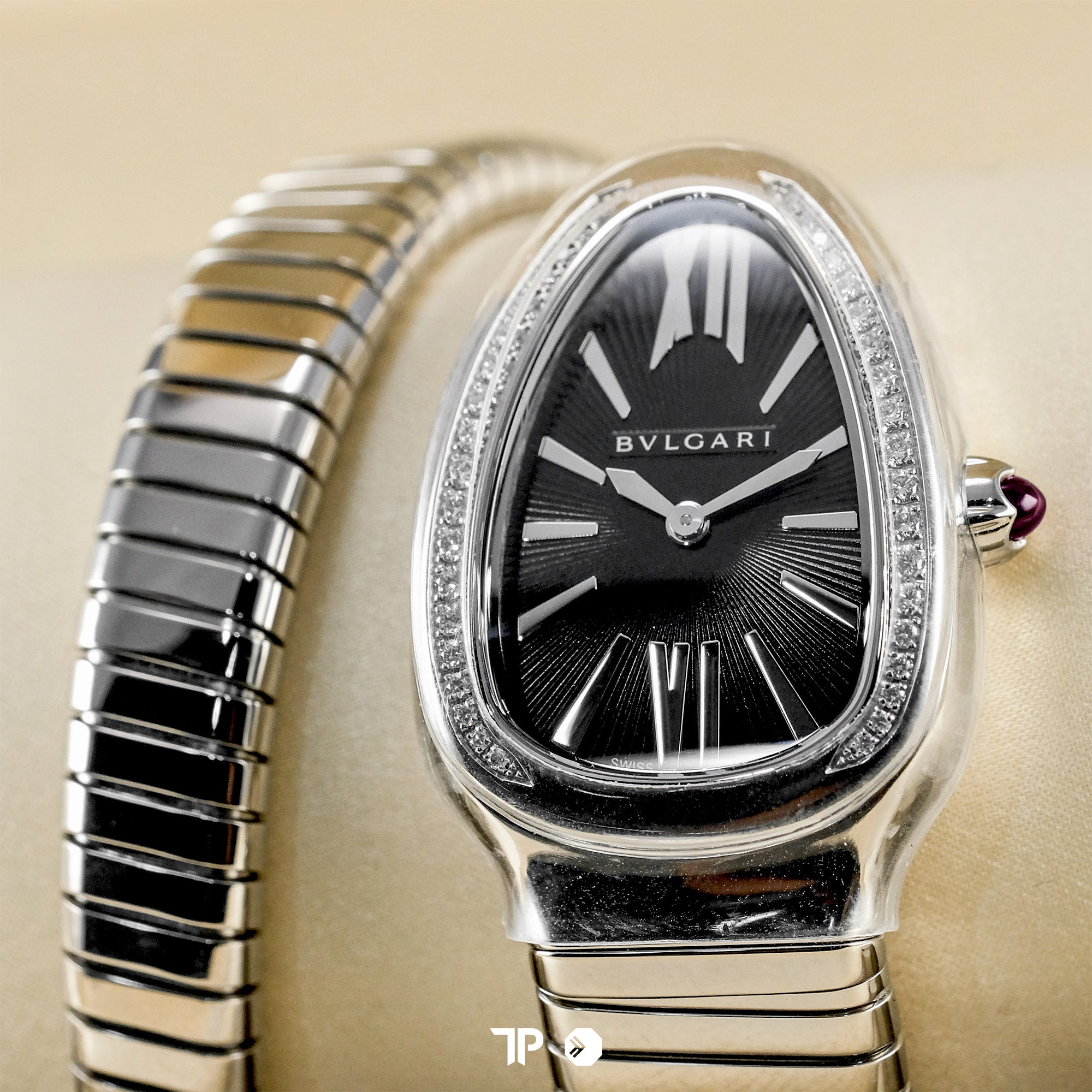 Serpenti Tubogas Diamond Black Dial 35mm NEW(2026)
