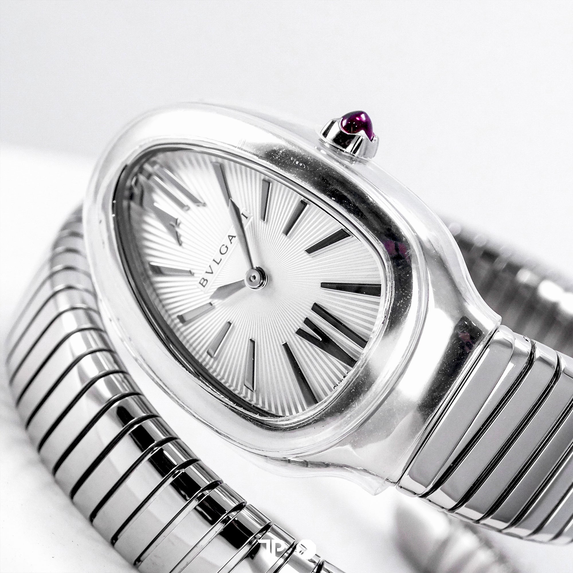 Serpenti Tubogas Single Spiral Silver Opaline Dial 35mm NEW(2026)