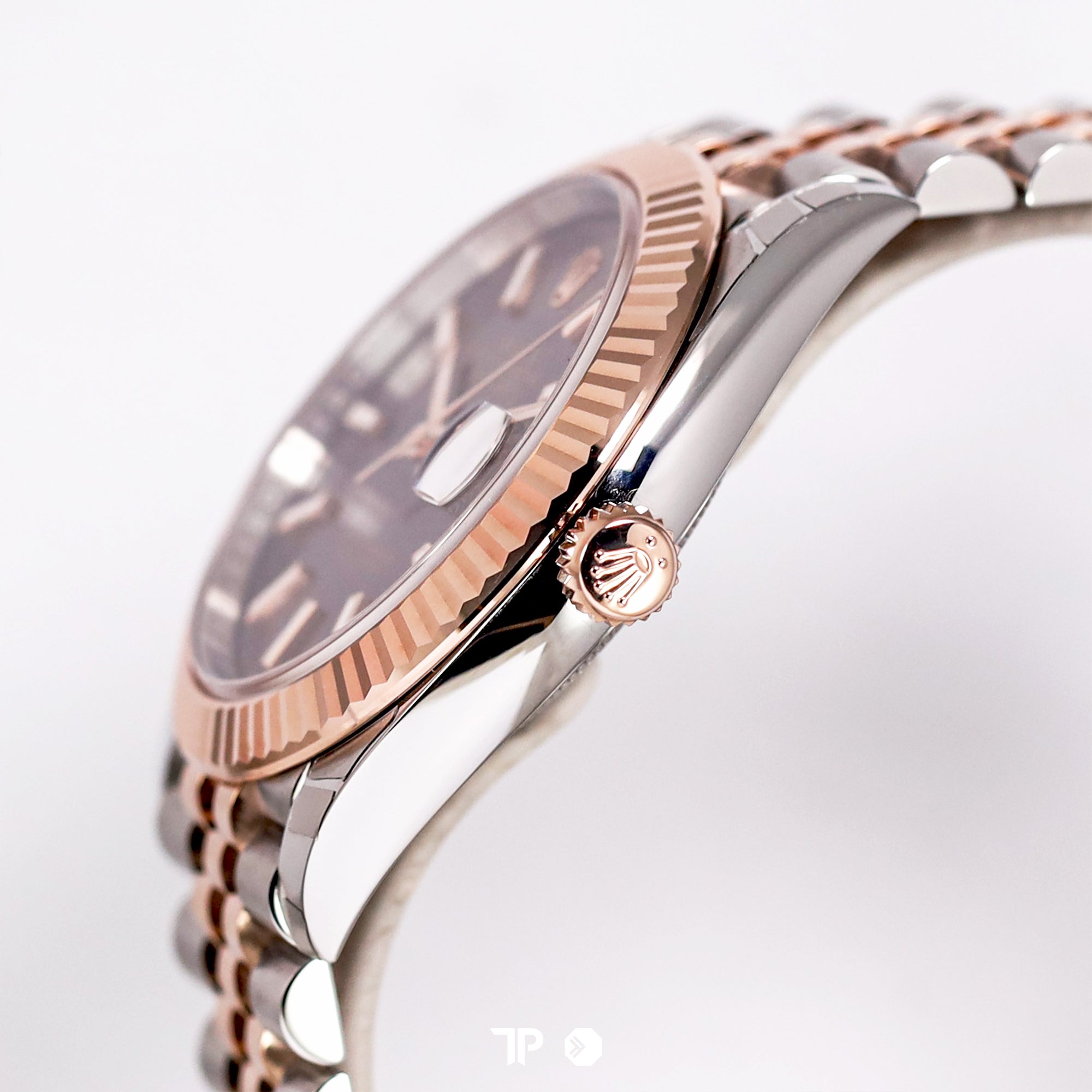 Datejust 41 Choco Dial Two Tone Rose Gold Fluted Bezel LIKENEW(2026)