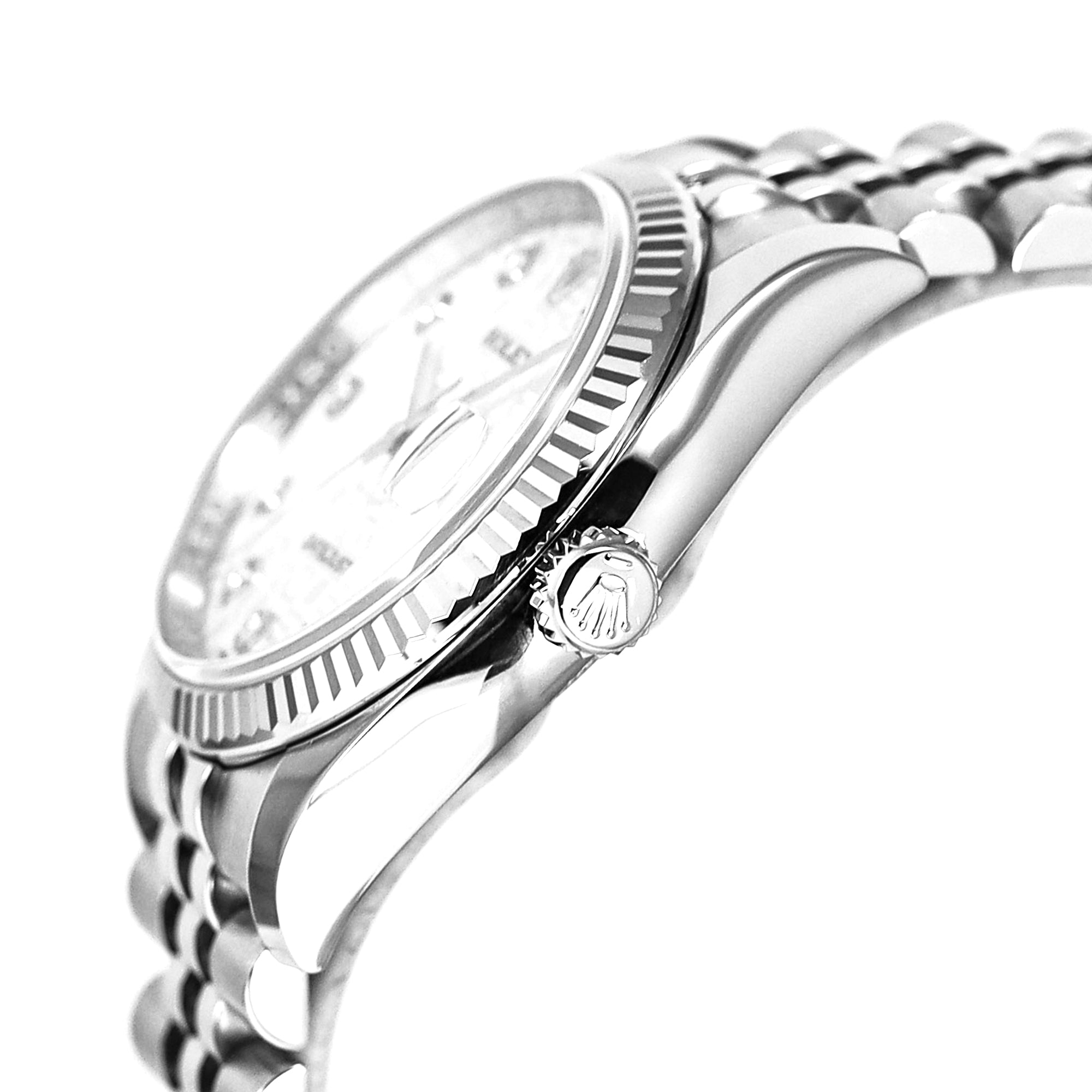 Datejust 36 White Computerized Dial Diamond Jubilee Bracelet (2018)