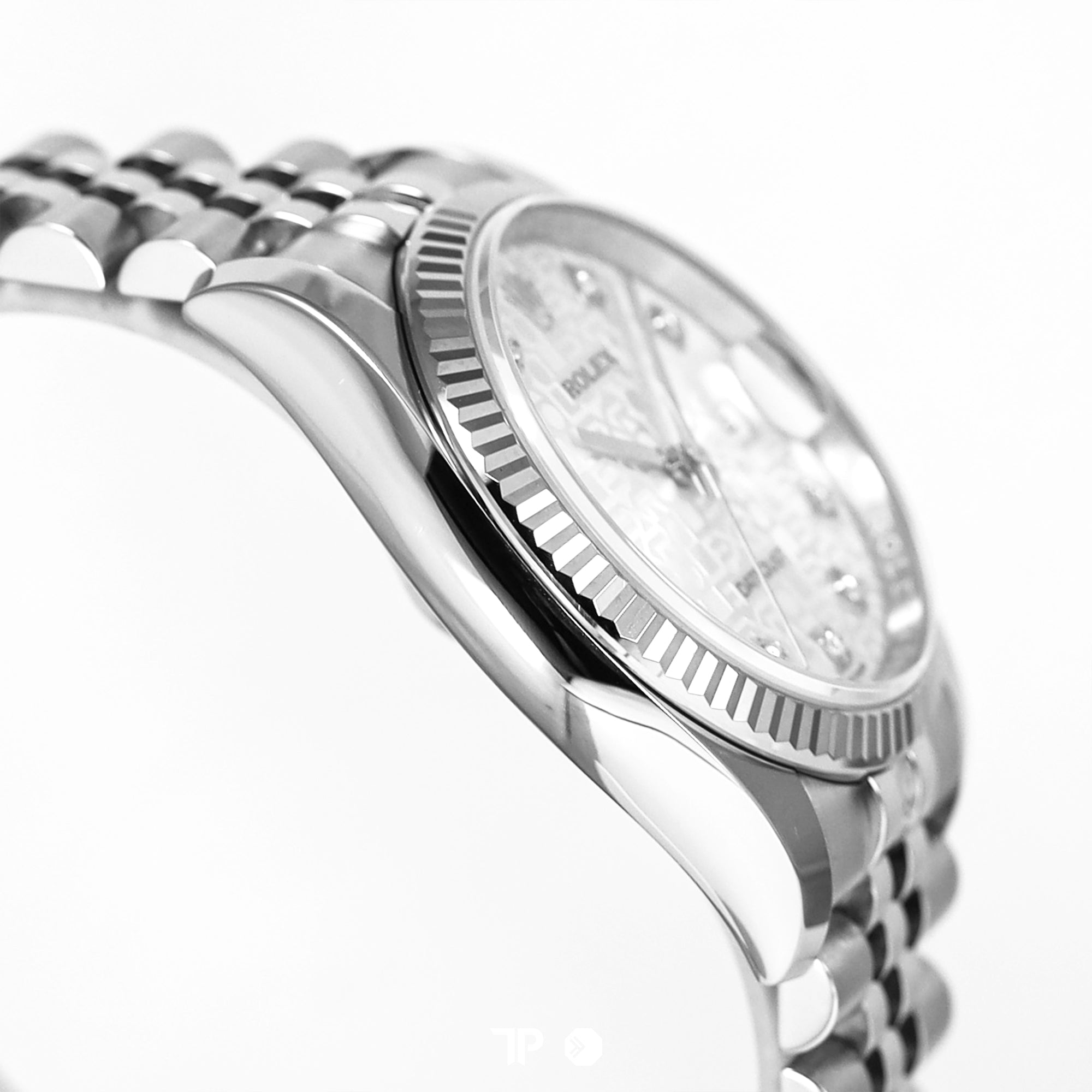 Datejust 36 White Computerized Dial Diamond Jubilee Bracelet (2018)