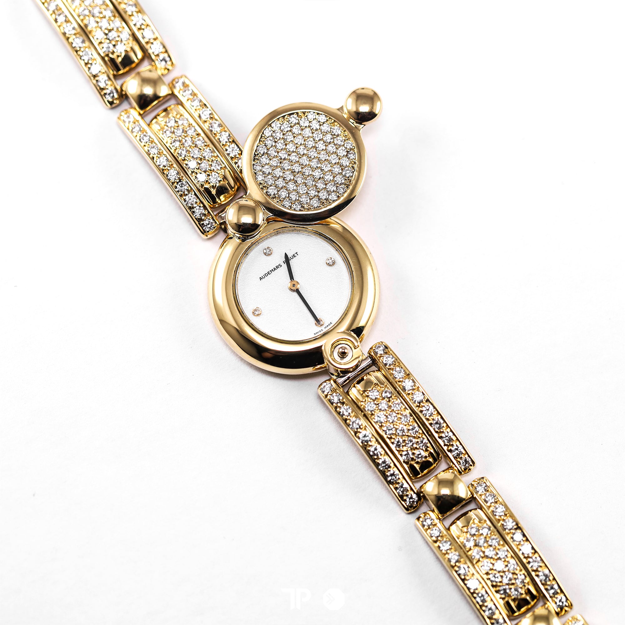 Vintage Ladies Diamond Yellow Gold 23mm (1992)