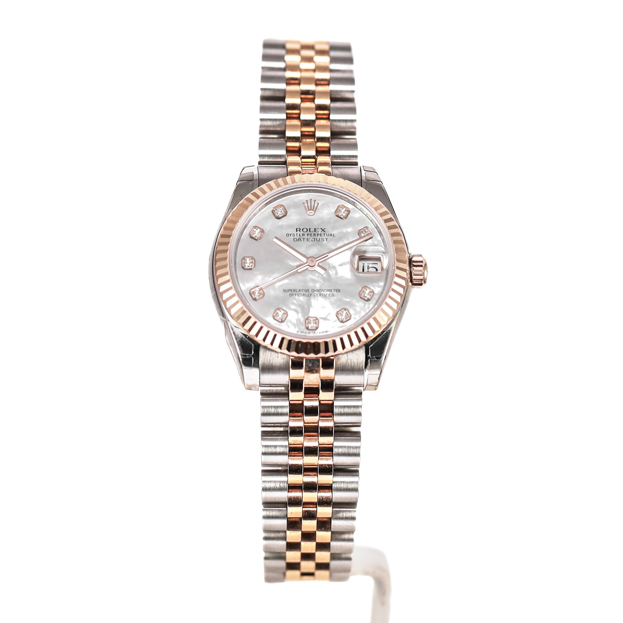 Datejust 31 Two Tone Rose Gold MOP Ten Diamond Jubilee (2015)