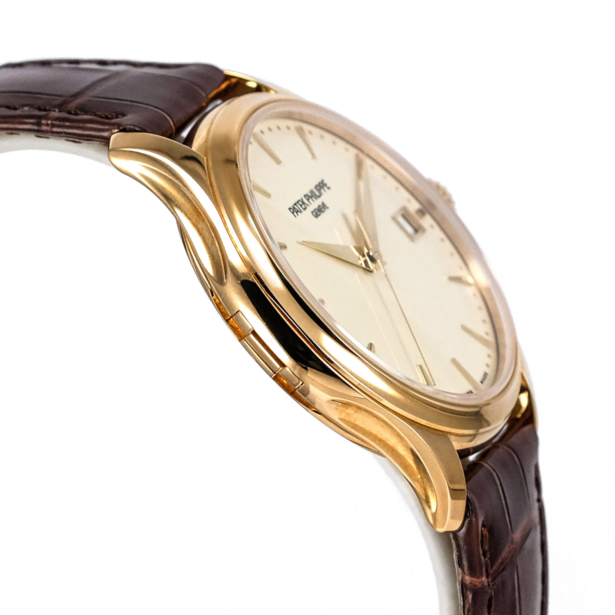 Calatrava 5227R Rose Gold White Ivory Dial Leather 39mm (2024)