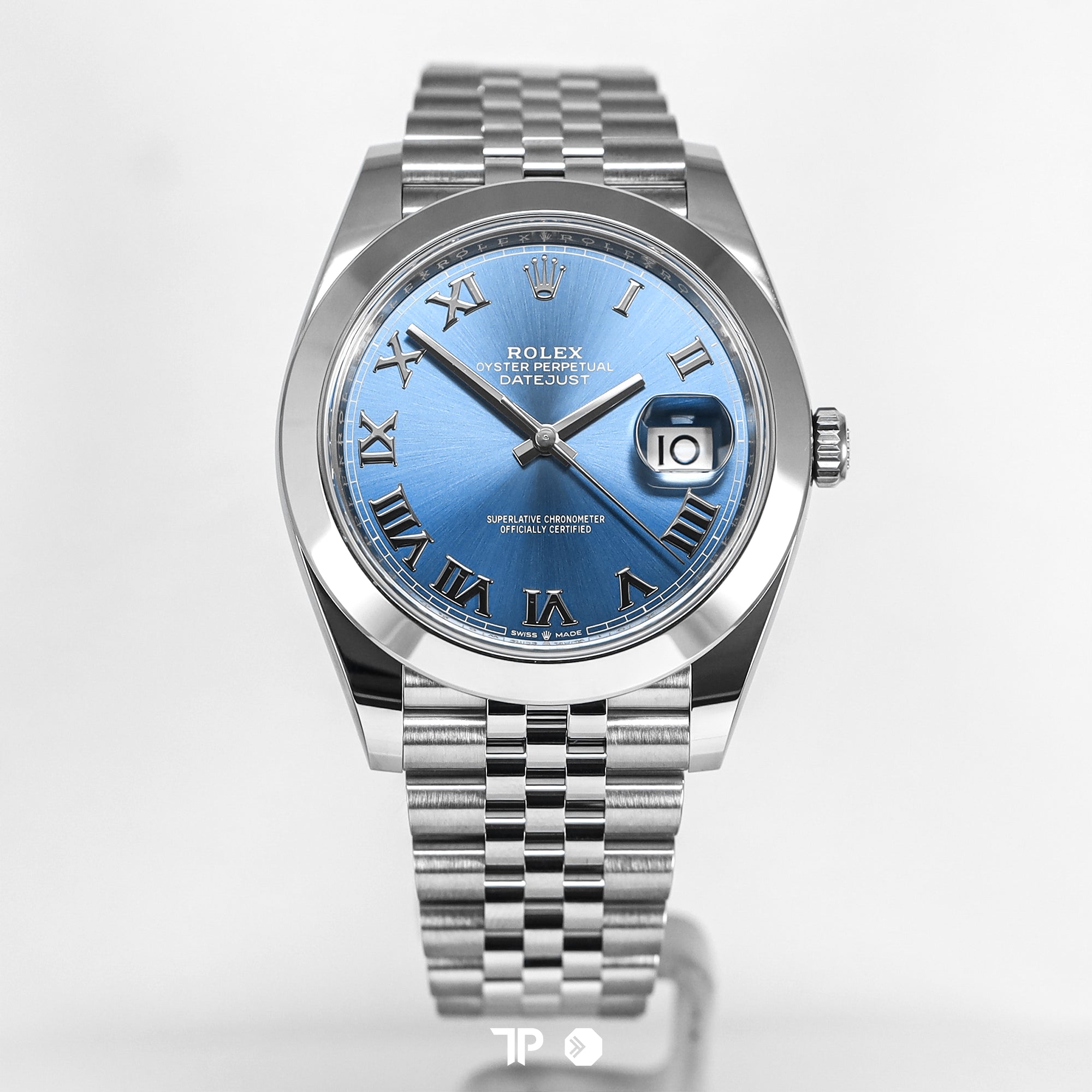 Datejust 41 Blue Azzurro Smooth Bezel Jubilee Like New (2026)
