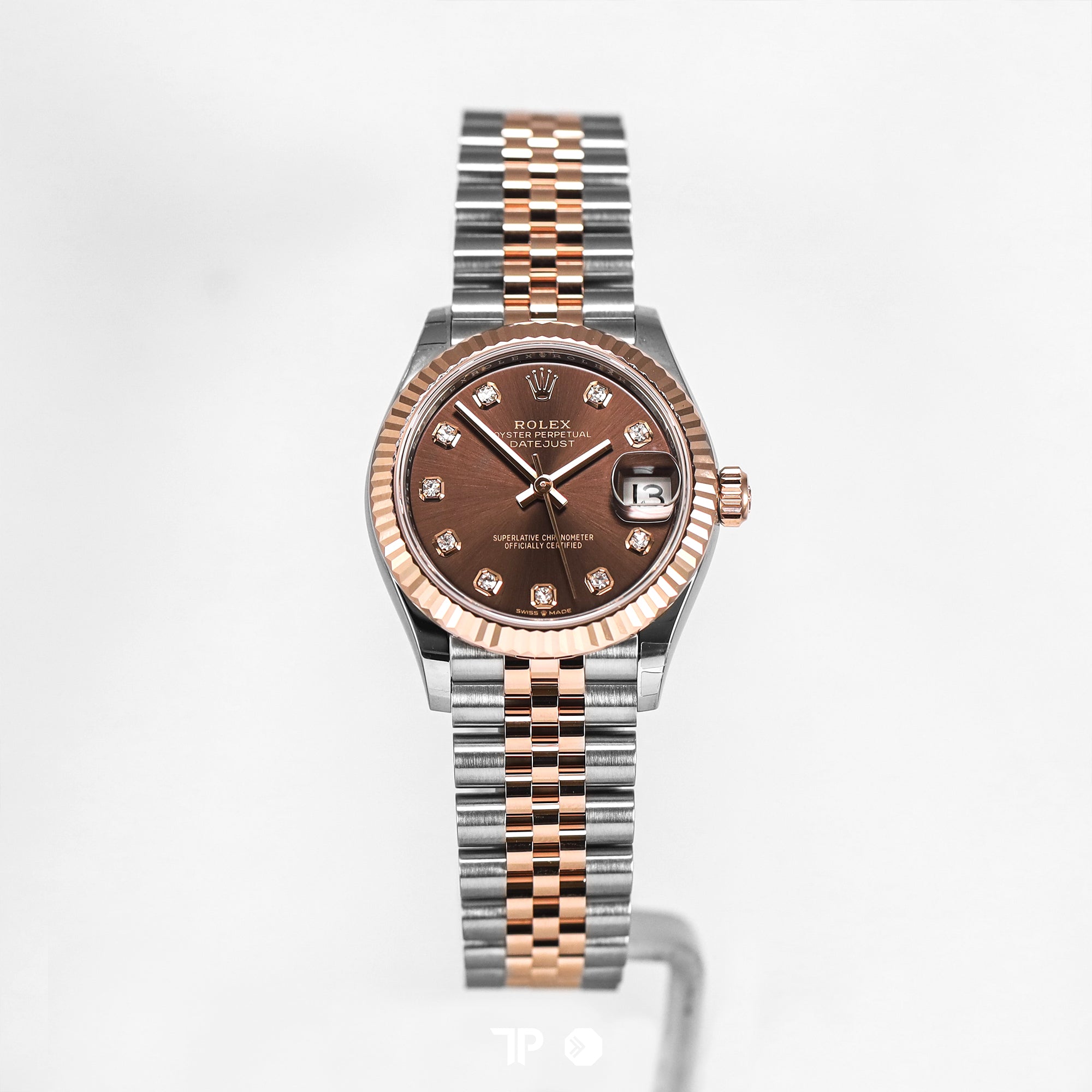 Datejust 31 Choco Diamond Two Tone Rose Gold New (2026)