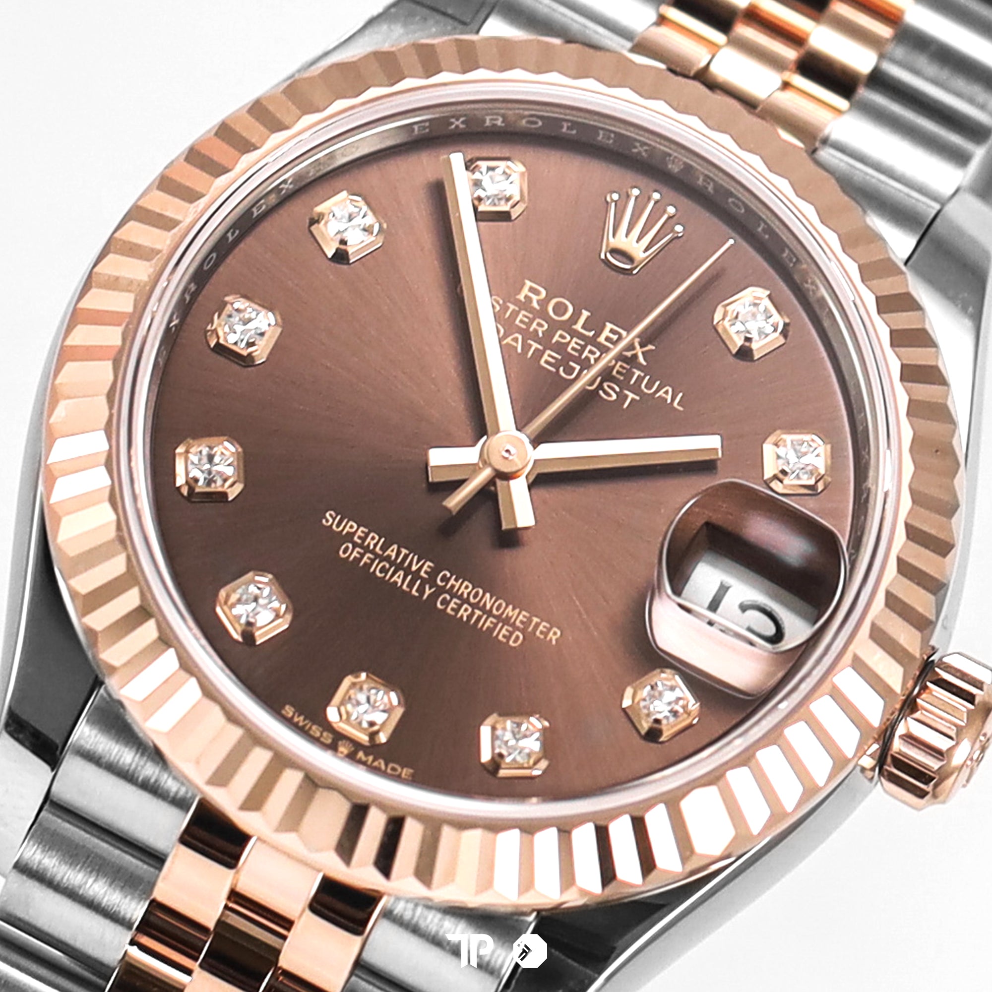 Datejust 31 Choco Diamond Two Tone Rose Gold New (2026)
