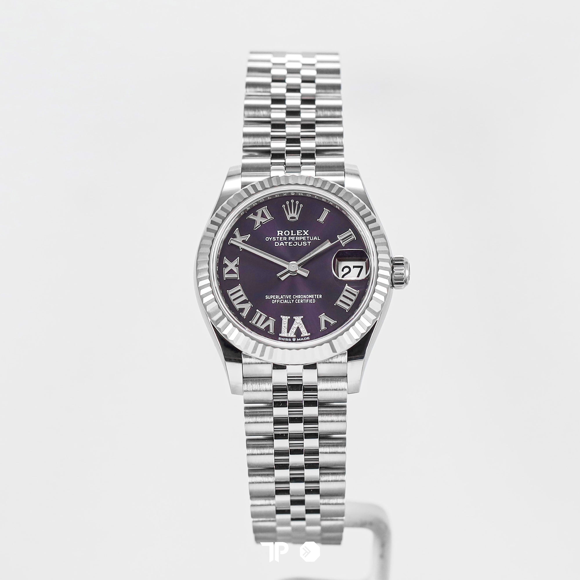 Datejust 31 Aubergine Roman Dial Diamond on VI NEW(2026)