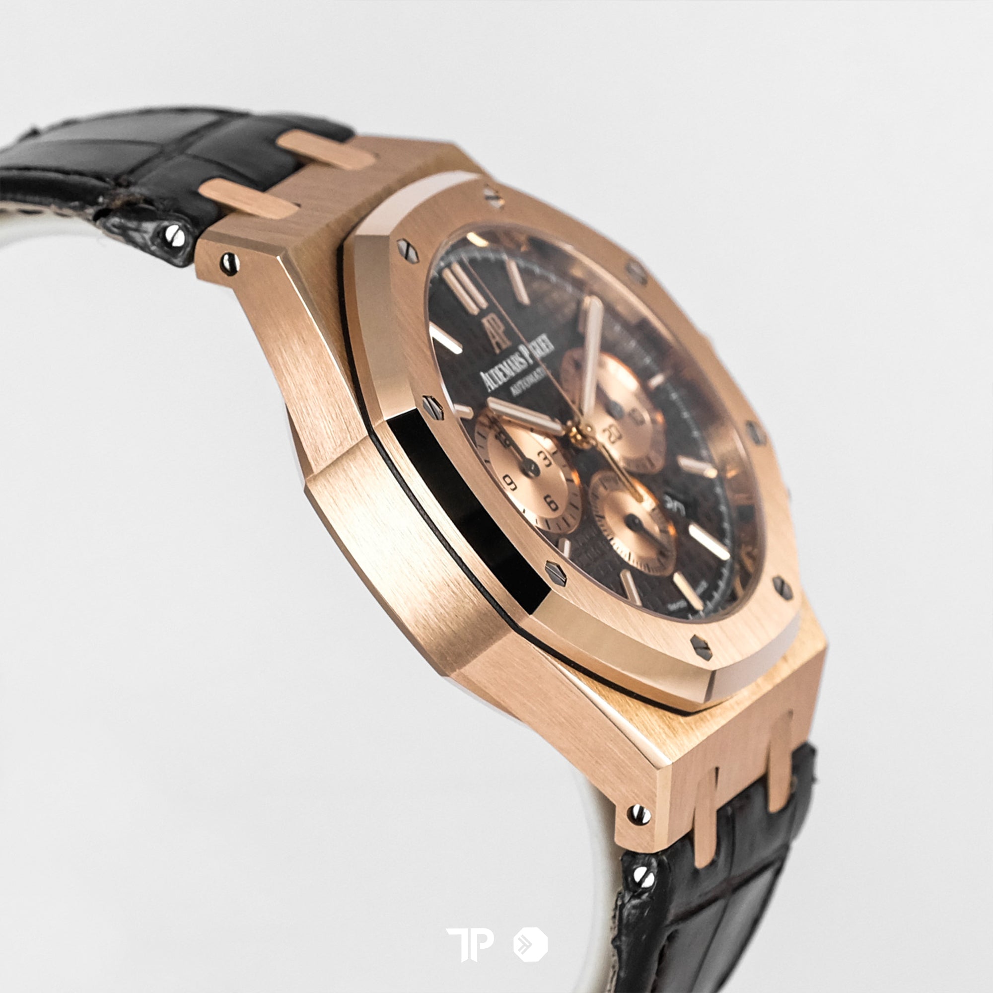 Royal Oak Chronograph 41mm Brown Rose Gold Leather (2018)